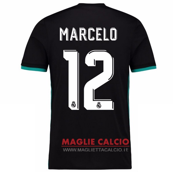 maglietta real madrid 2017-2018 marcelo 12 seconda